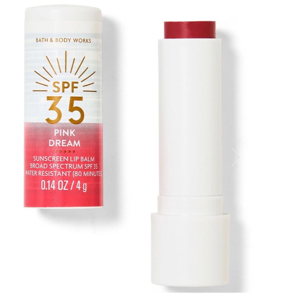 Bath And Body Works Pink Dream Tinted SPF 35 Lip Balm NWT